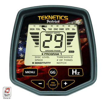 دستگاه فلزیاب تکنتیکس پیتریت Teknetics Patriot MetalDetector